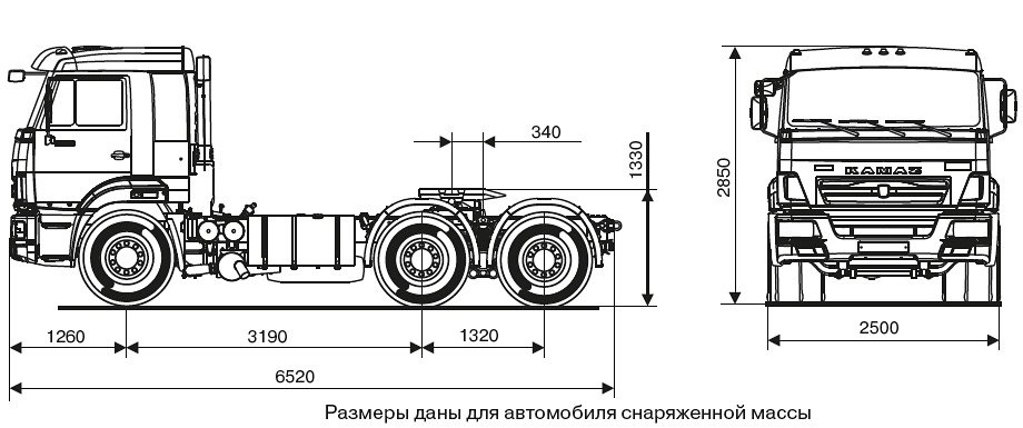 Седельный тягач КАМАЗ 65116 Схема.jpg